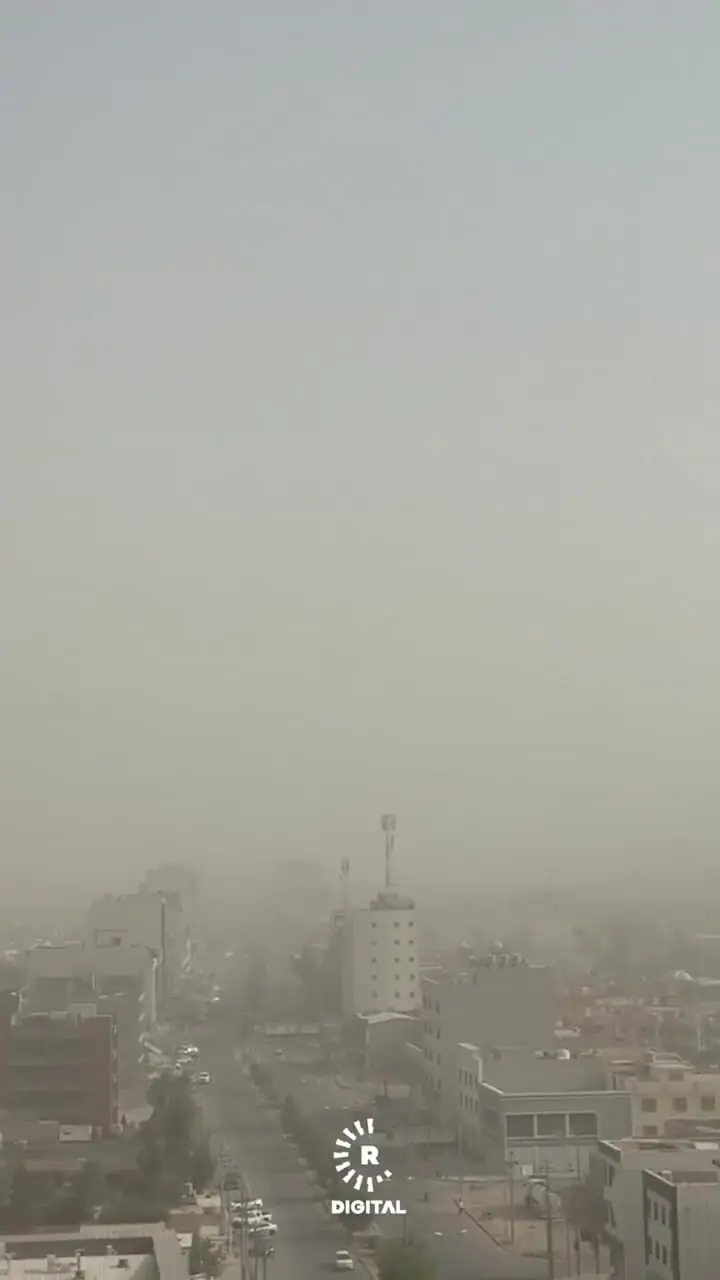 ببینید؛ طوفان شدید گرد و غبار در اربیل عراق