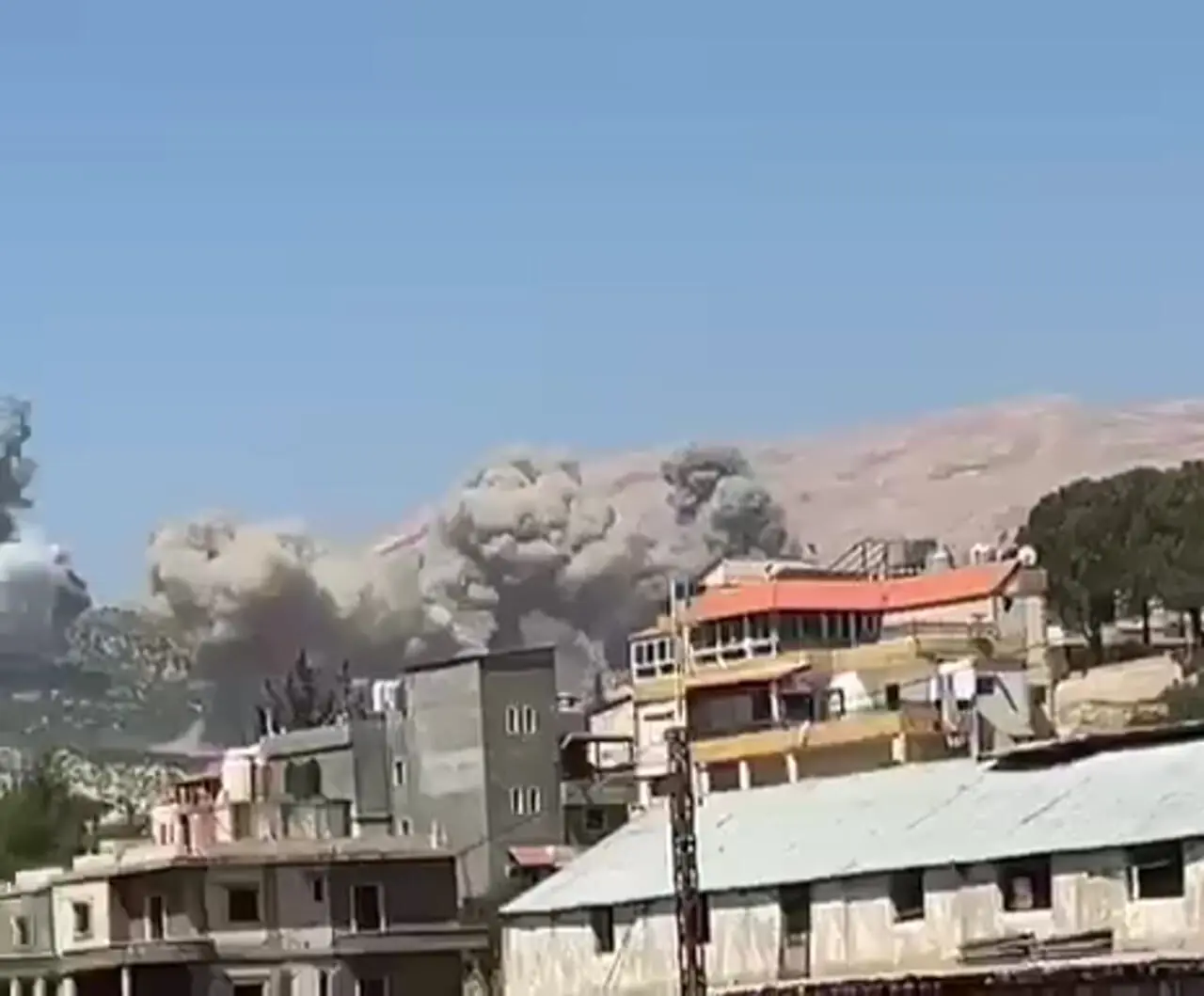حملات اسرائیل به مناطق مختلف در اطراف بعلبک لبنان
