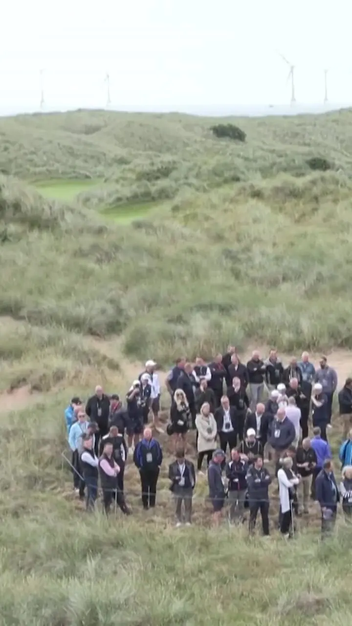 ببینید؛ ترامپ زمین گلف جدیدش را در اسکاتلند افتتاح کرد