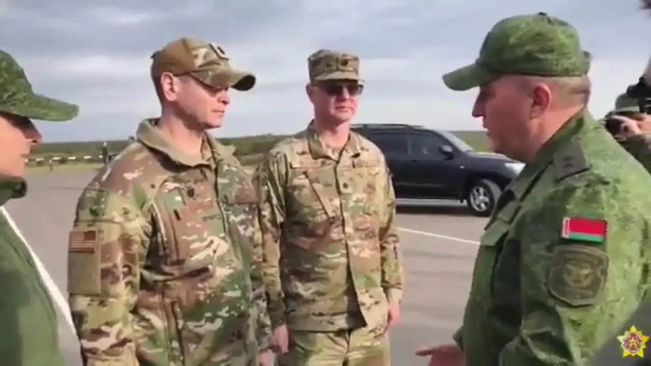 حضور نظامیان آمریکا در رزمایش روسیه