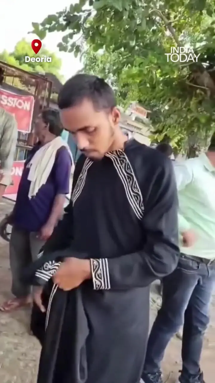 ببینید؛ مرد زن پوش به دام افتاد