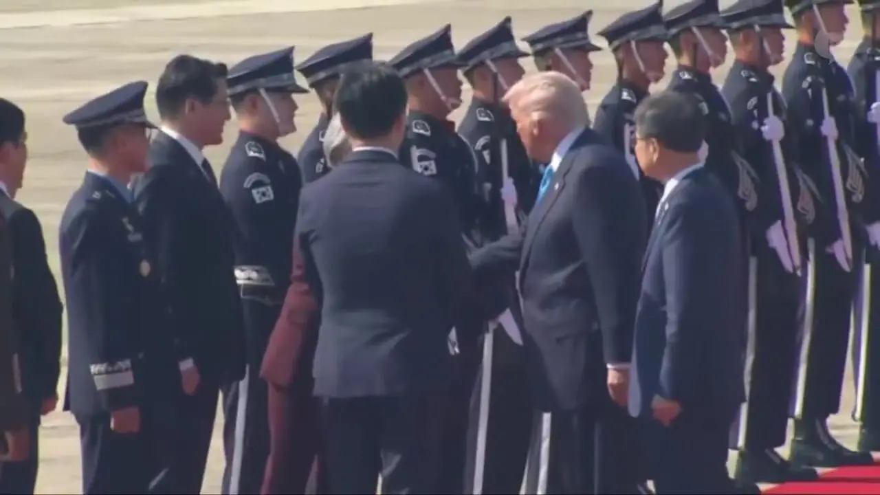 ترامپ وارد کره جنوبی شد