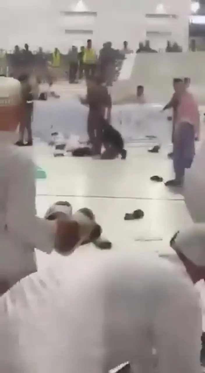ویدیو؛ دستگیری عامل انتحاری در مسجدالحرام